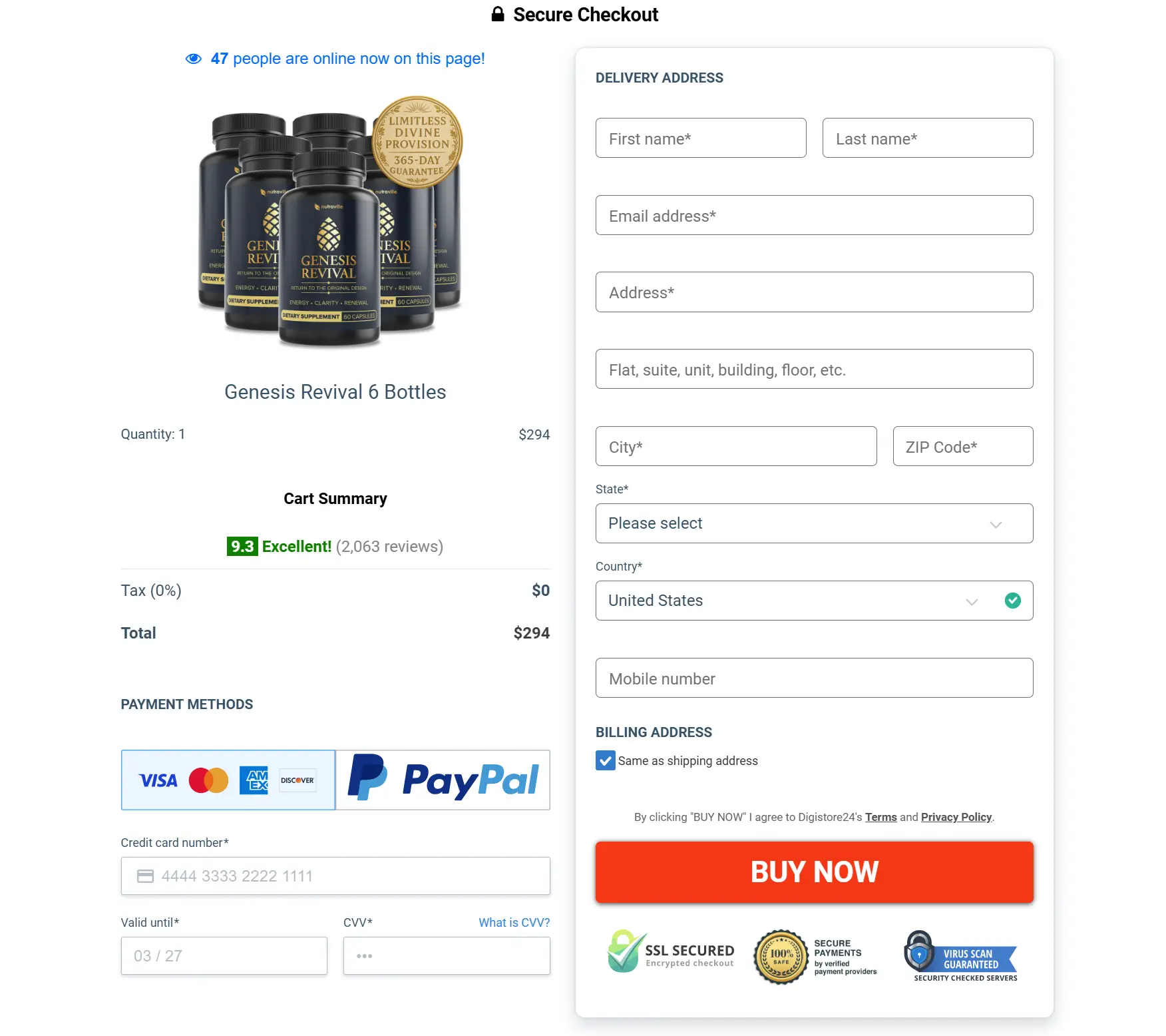  Genesis Revival - Order Page